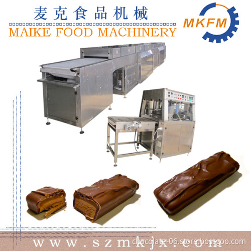 Chocolate enrobing machine